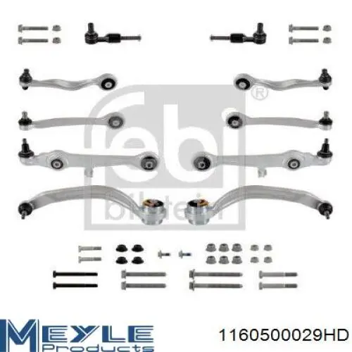 Kit de braços oscilantes de suspensão dianteira 1324376A Polcar