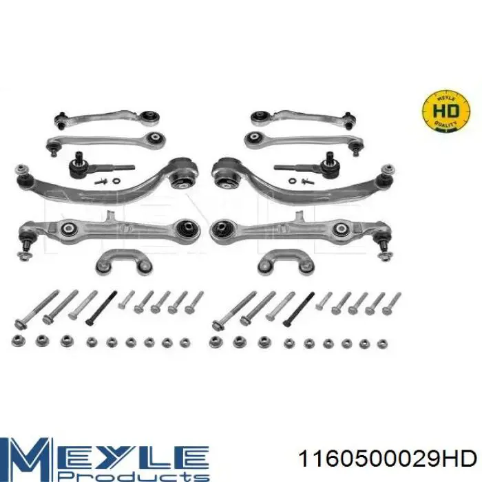 Kit de braços oscilantes de suspensão dianteira Meyle 1160500029HD preço, a partir de 337,23 USD