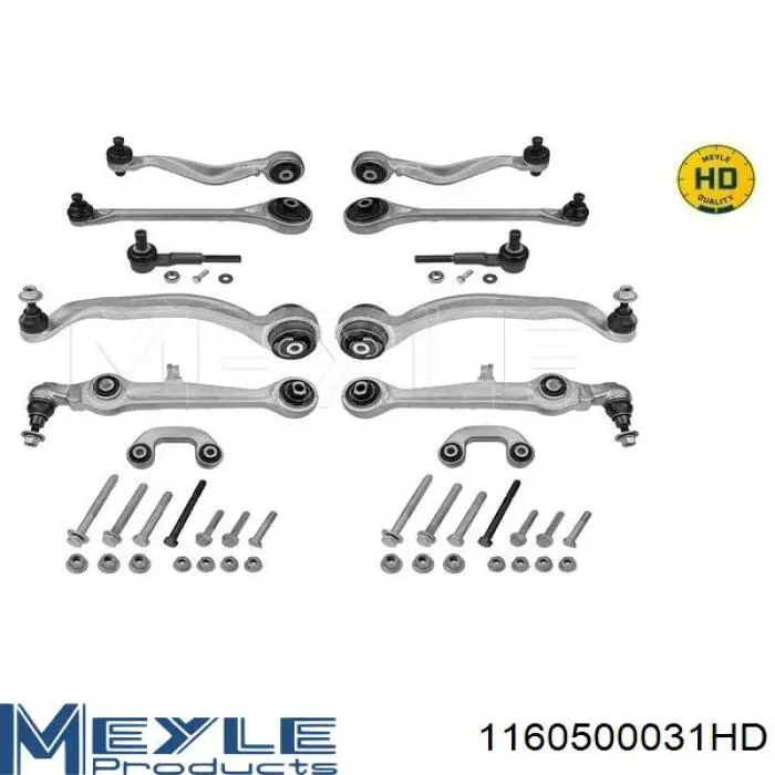 Compre 1160500031HD Meyle Braço oscilante inferior esquerdo/direito de suspensão dianteira