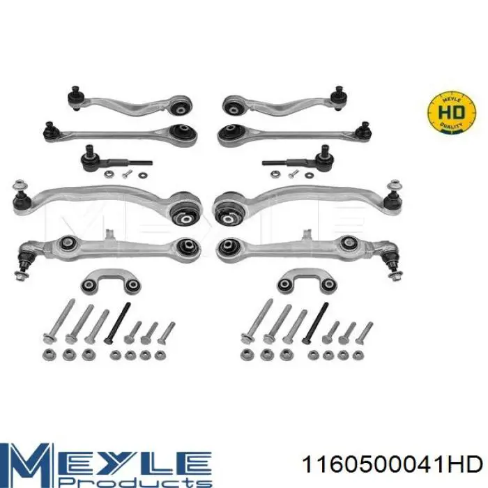 Kit de braços oscilantes de suspensão dianteira Meyle 1160500041HD preço, a partir de 316,50 USD