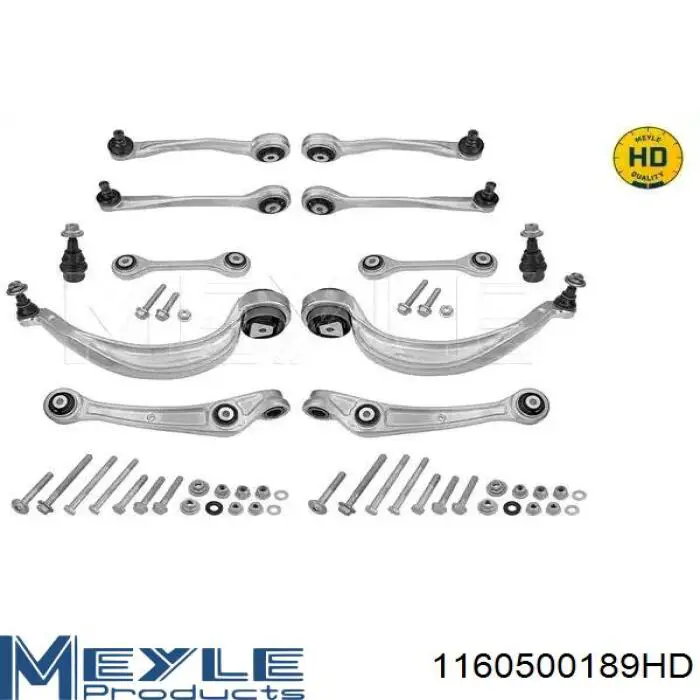 1160500189HD Meyle Kit de braços oscilantes de suspensão dianteira