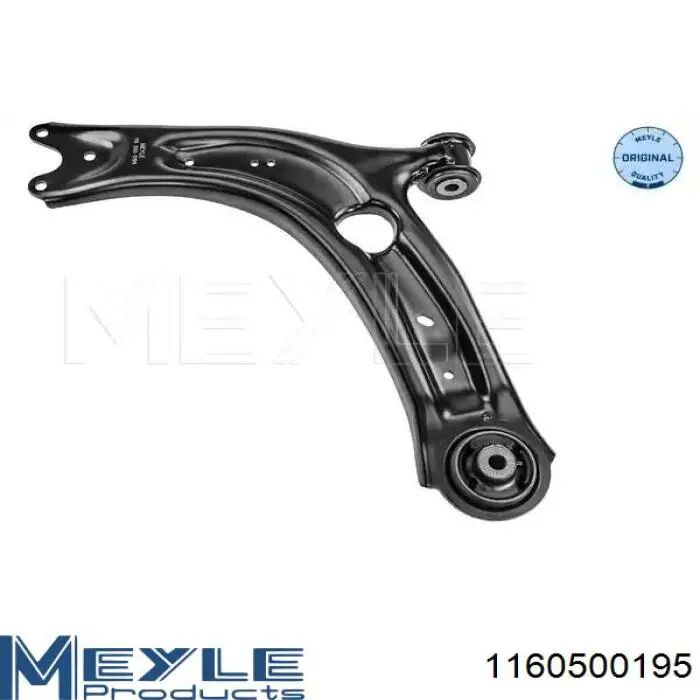 3Q0407153D VAG Braço oscilante inferior esquerdo de suspensão dianteira