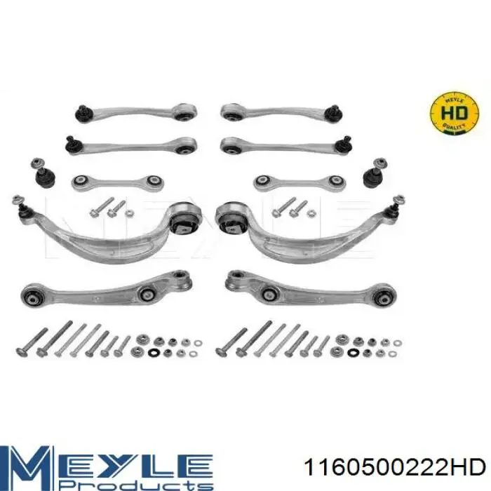 1160500222HD Meyle Kit de braços oscilantes de suspensão dianteira