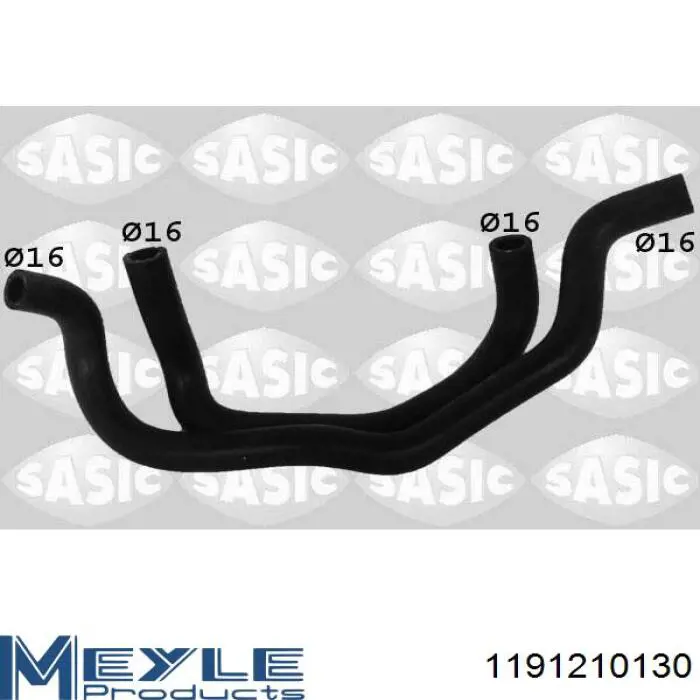 Mangueira (cano derivado) do sistema de esfriamento Meyle 1191210130 preço, a partir de 24,36 USD