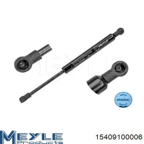 Amortecedor de tampa de porta-malas (de 3ª/5ª porta traseira) 15409100006 Meyle