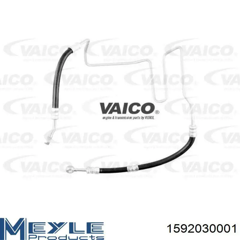 Compre 1592030001 Meyle Mangueira da Direção hidrâulica assistida de pressão baixa, desde o radiador até o tanque