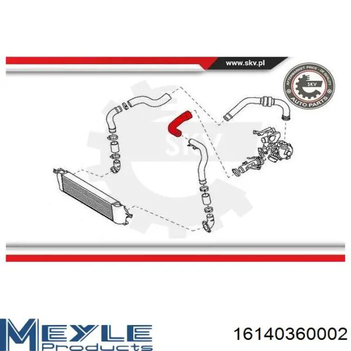Mangueira (cano derivado) de intercooler Cautex 066582 preço, a partir de 31,88 USD