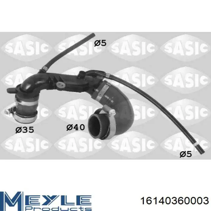 Compre 1446000Q0J Nissan/Infiniti Cano derivado de ar, saída de turbina (supercompressão)
