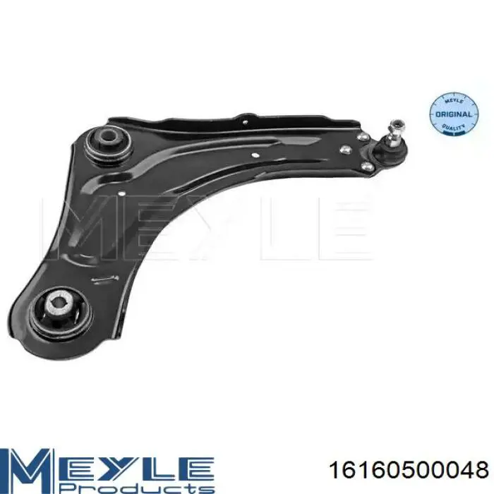 Braço oscilante inferior direito de suspensão dianteira Meyle 16160500048 preço, a partir de 55,35 USD