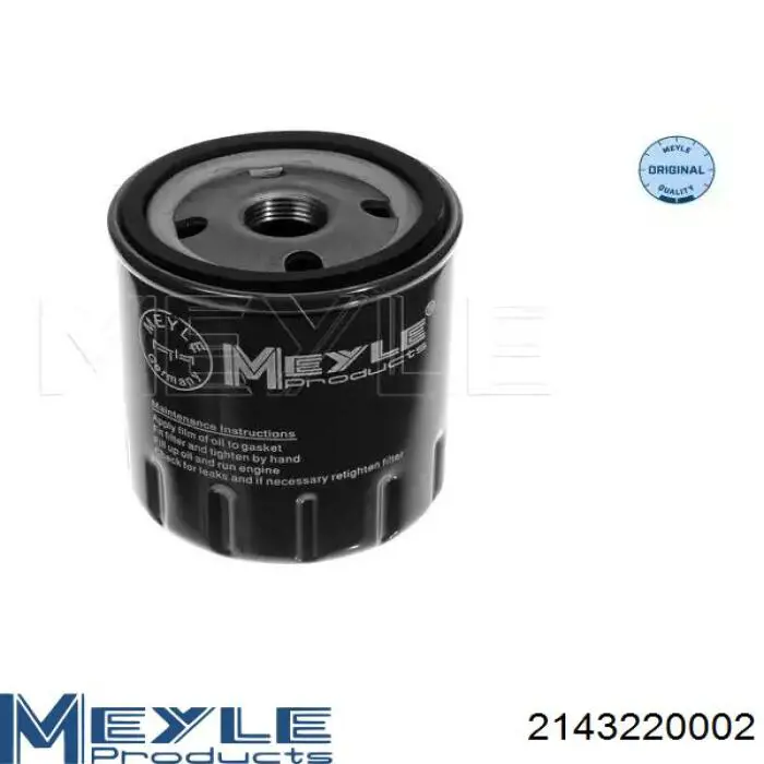 Filtro de óleo Meyle 2143220002 preço, a partir de 5,55 USD