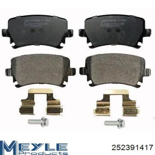 252391417 Meyle Sapatas do freio traseiras de disco