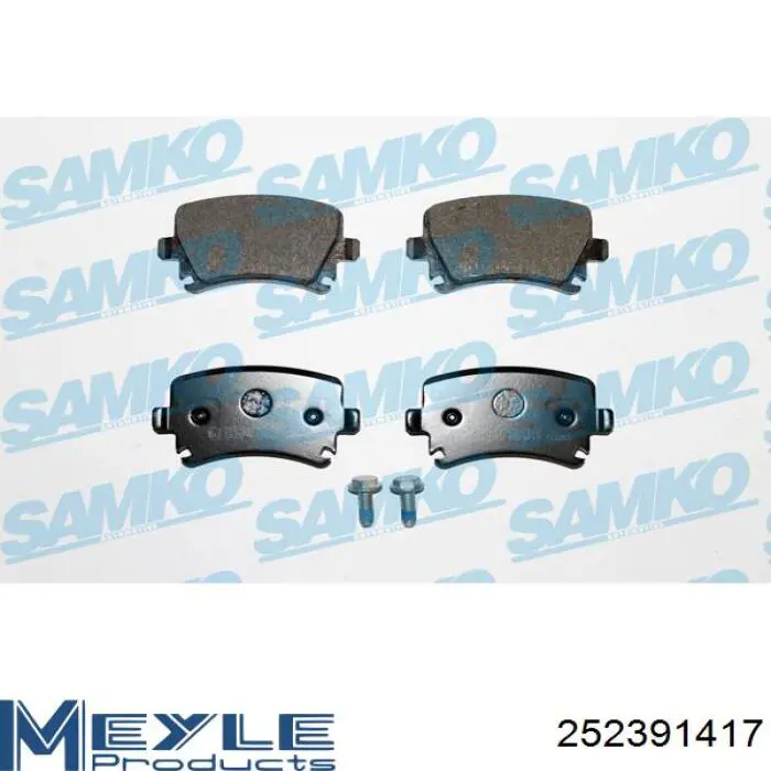 Sapatas do freio traseiras de disco Meyle 252391417 preço, a partir de 14,71 USD
