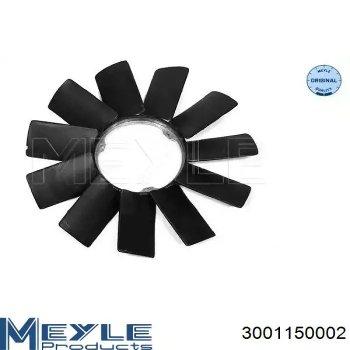 Ventilador (roda de aletas) do radiador de esfriamento Meyle 3001150002 preço, a partir de 29,63 USD