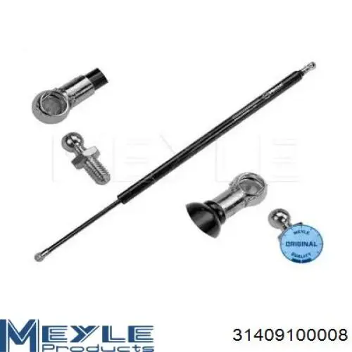 Amortecedor de tampa de porta-malas (de 3ª/5ª porta traseira) 31409100008 Meyle