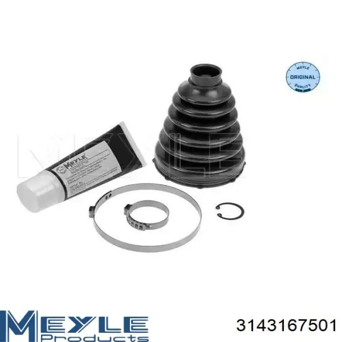 Bota de proteção interna de junta homocinética do semieixo dianteiro Meyle 3143167501 preço, a partir de 21,06 USD