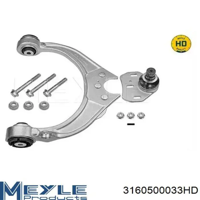3160500033HD Meyle Braço oscilante superior direito de suspensão dianteira
