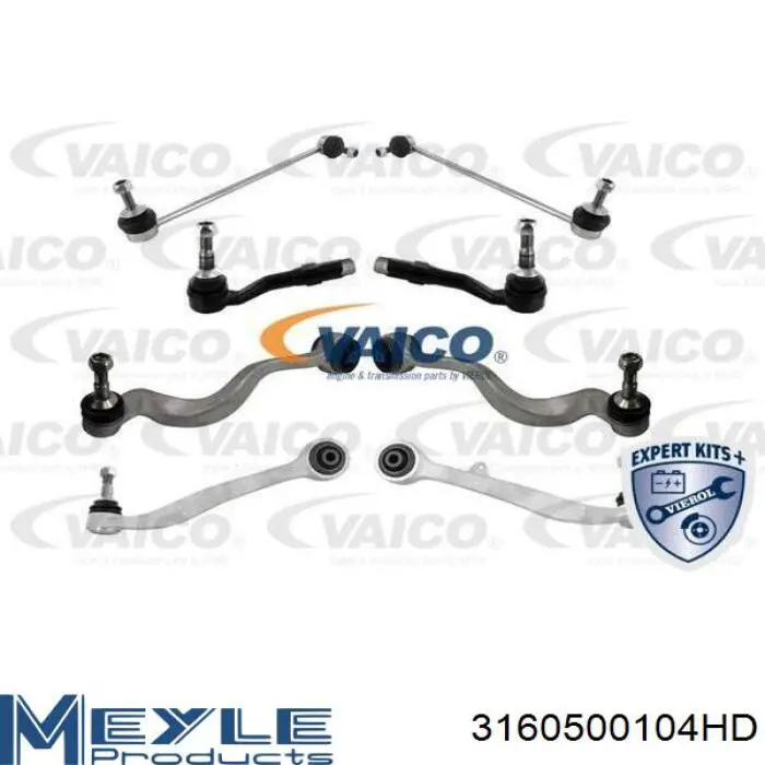 Kit de braços oscilantes de suspensão dianteira RL774825BKIT Raiso