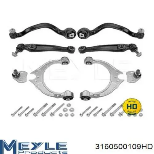 Kit de braços oscilantes de suspensão dianteira Meyle 3160500109HD preço, a partir de 483,13 USD