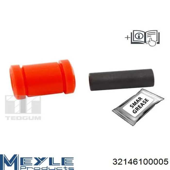 Compre 32146100005 Meyle Bloco silencioso dianteiro do braço oscilante inferior