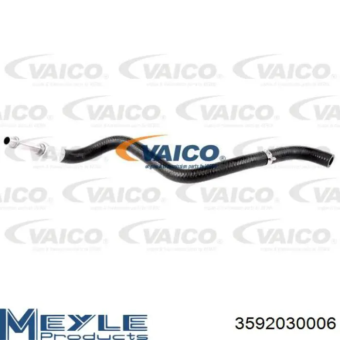 Compre 3592030006 Meyle Mangueira da Direção hidrâulica assistida de pressão baixa, desde o radiador até o tanque