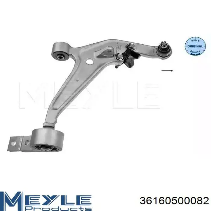 Braço oscilante inferior direito de suspensão dianteira Meyle 36160500082 preço, a partir de 148,12 USD