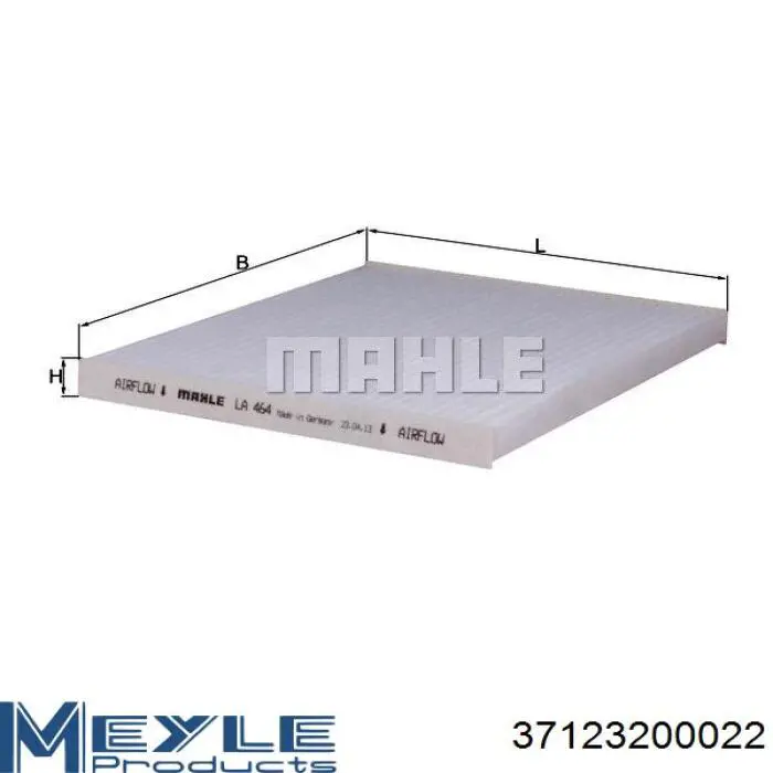 37123200022 Meyle Filtro de salão