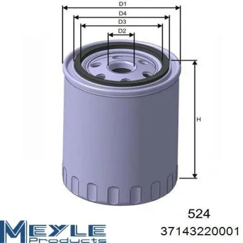 Compre 37143220001 Meyle Filtro de óleo
