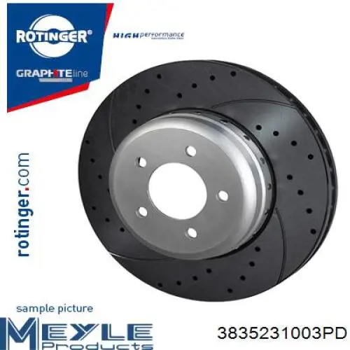 Compre 3835231003PD Meyle Disco do freio traseiro