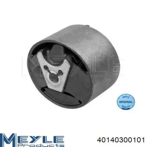 Coxim (suporte) traseiro de motor (bloco silencioso) 40140300101 Meyle