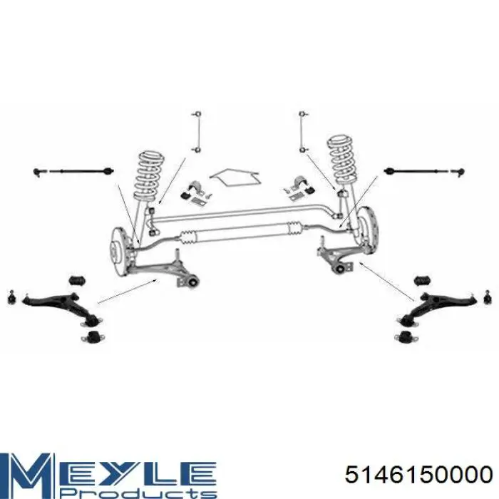 Compre 5146150000 Meyle Bucha de estabilizador dianteiro
