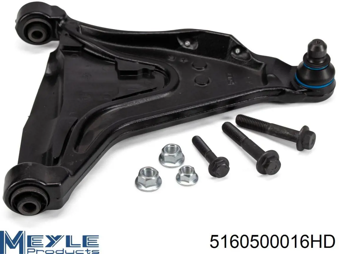 Braço oscilante inferior direito de suspensão dianteira Meyle 5160500016HD preço, a partir de 66,40 USD