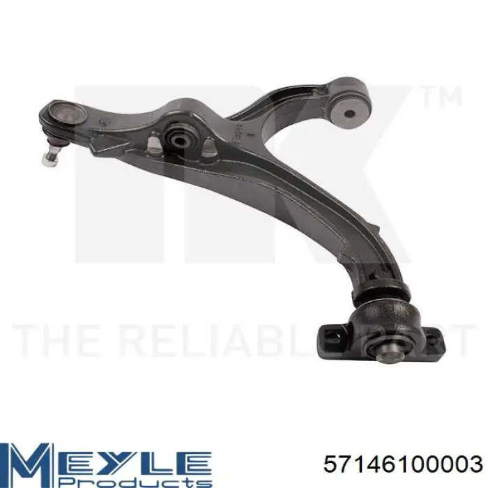 Bloco silencioso dianteiro do braço oscilante inferior Meyle 57146100003 preço, a partir de 21,19 USD