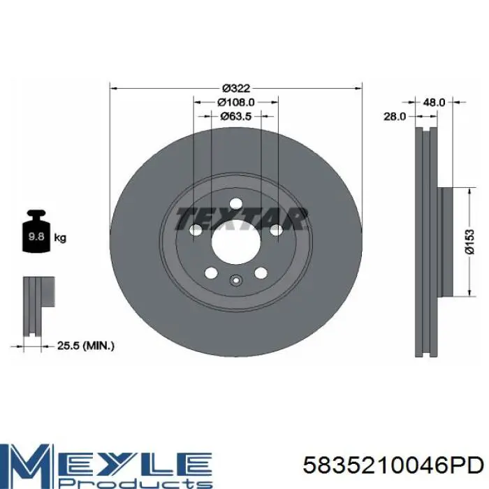 Disco do freio dianteiro Jurid/Bendix BDS1504HC preço, a partir de 84,84 USD
