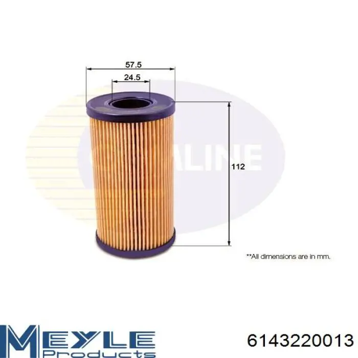 Compre 6143220013 Meyle Filtro de óleo