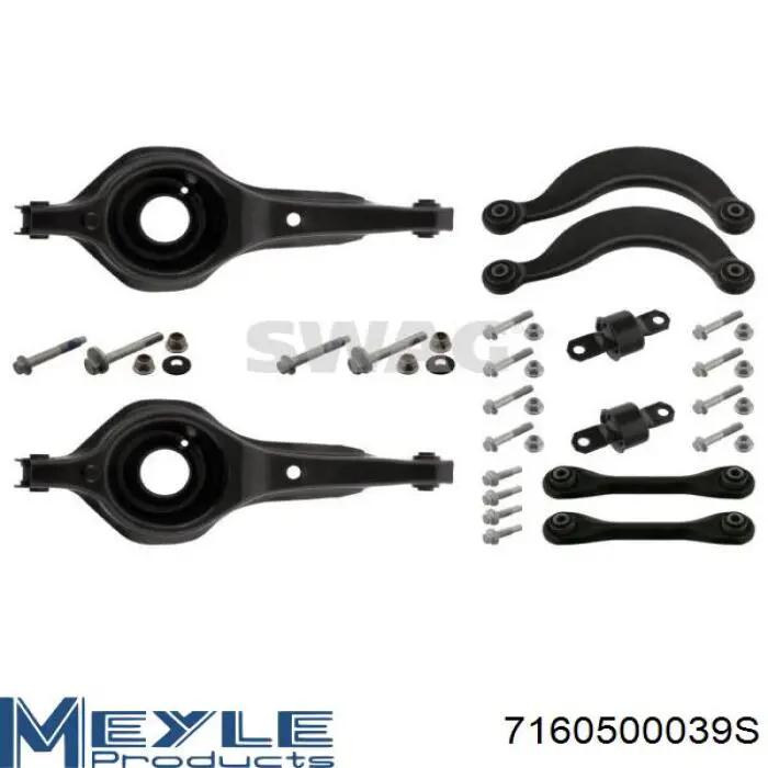 Compre 7160500039S Meyle Kit de braços oscilantes de suspensão traseira