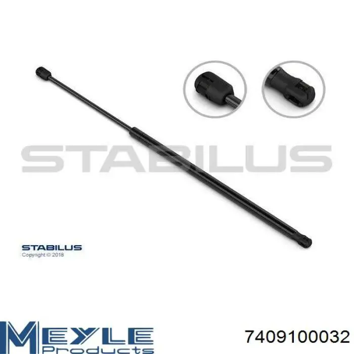Compre 7409100032 Meyle Amortecedor de tampa de porta-malas (de 3ª/5ª porta traseira)