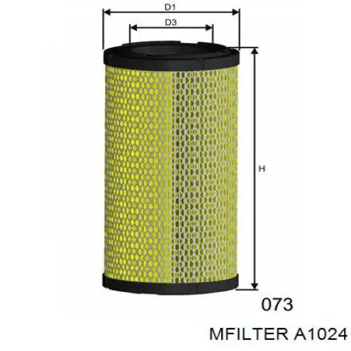 Filtro de ar Mfilter A1024 preço, a partir de 20,63 USD