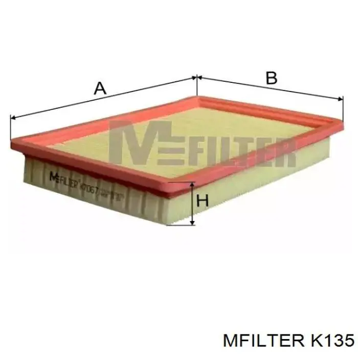 Compre K135 Mfilter Filtro de ar