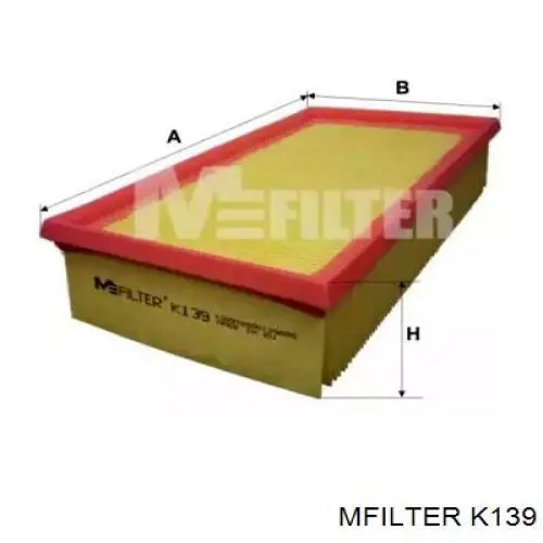 Compre K139 Mfilter Filtro de ar