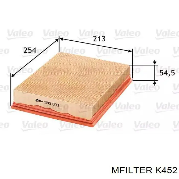 Filtro de ar Mfilter K452 preço, a partir de 8,40 USD