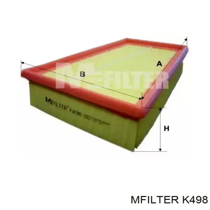 Filtro de ar Mfilter K498 preço, a partir de 8,10 USD