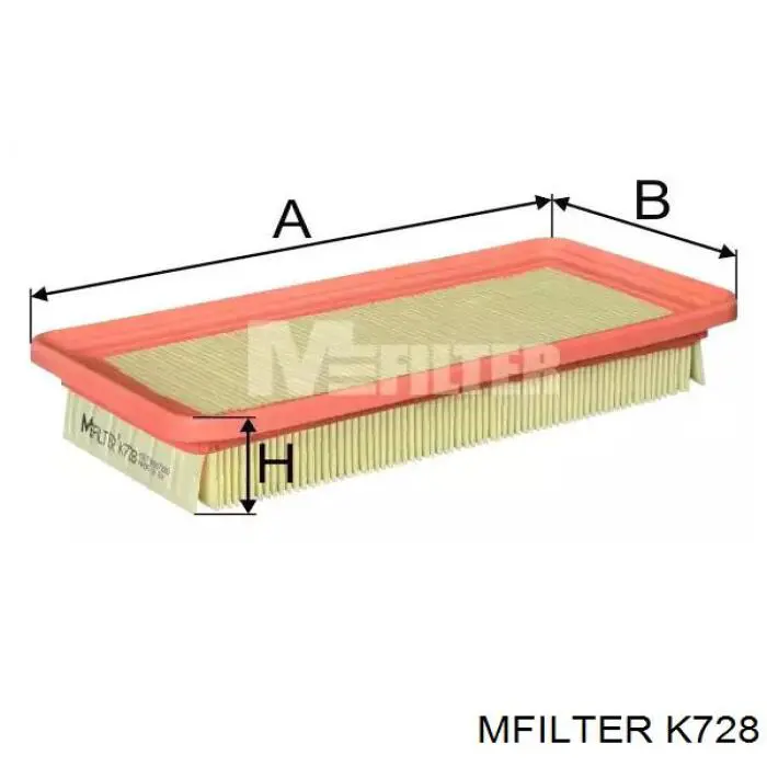 K728 Mfilter Filtro de ar