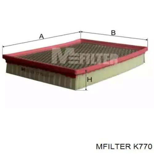 Filtro de ar Mfilter K770 preço, a partir de 14,10 USD