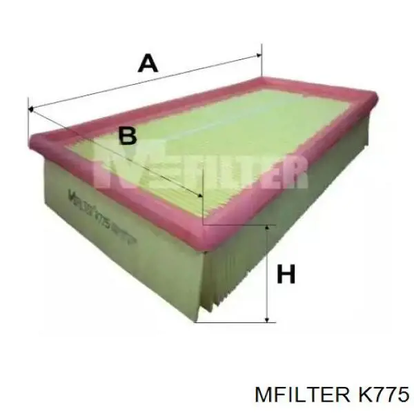 K775 Mfilter Filtro de ar