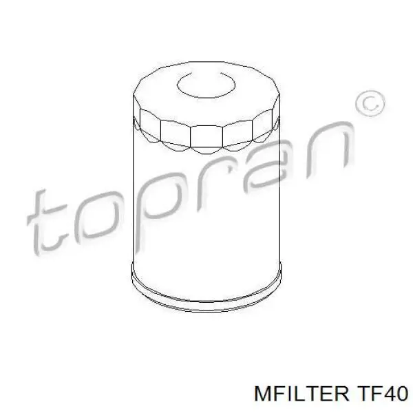 Compre TF40 Mfilter Filtro de óleo