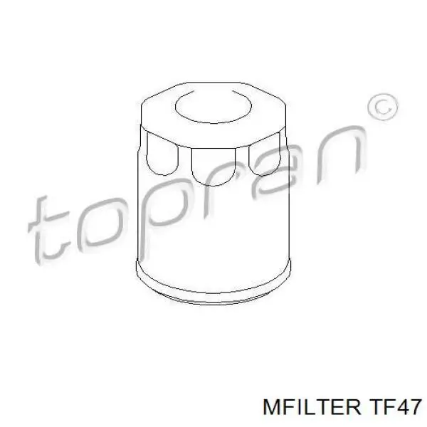 Filtro de óleo Mfilter TF47 preço, a partir de 4,81 USD