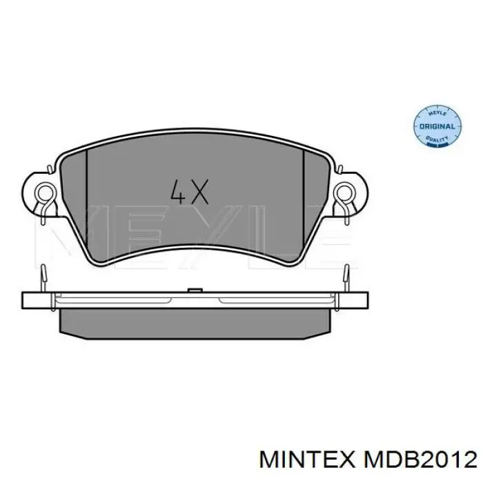 Compre MDB2012 Mintex Sapatas do freio dianteiras de disco