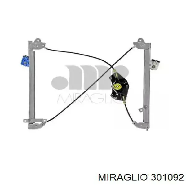 301092 Miraglio Mecanismo de acionamento de vidro da porta dianteira direita