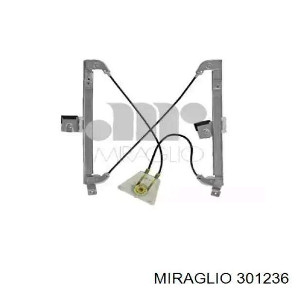 Mecanismo de acionamento de vidro da porta dianteira direita Miraglio 301236 preço, a partir de 57,99 USD