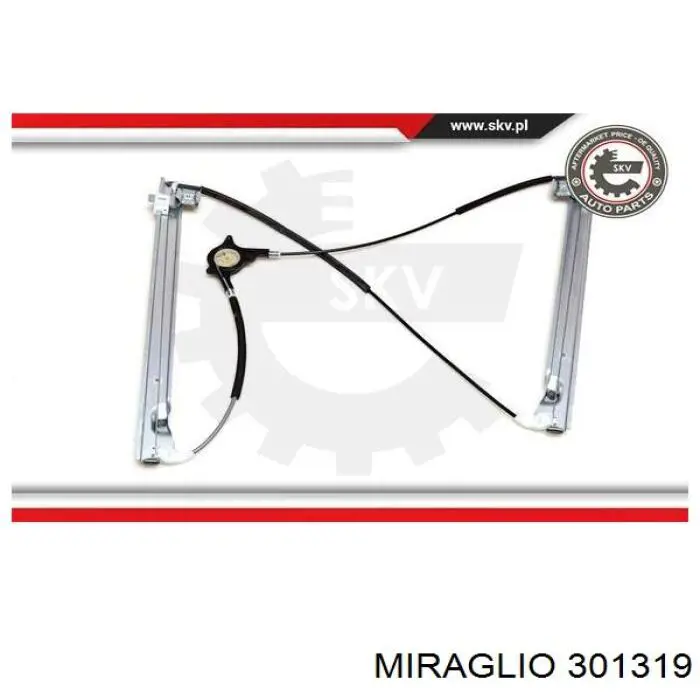 Compre 301319 Miraglio Mecanismo de acionamento de vidro da porta dianteira esquerda